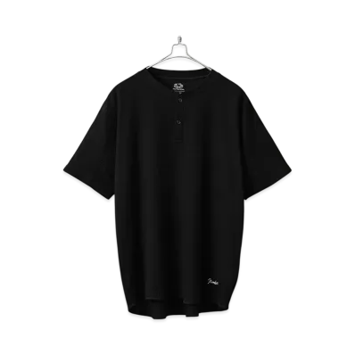 FRUIT OF THE LOOM x NUMBER (N)INE Waffle Henley Pack T-Shirt "Black"