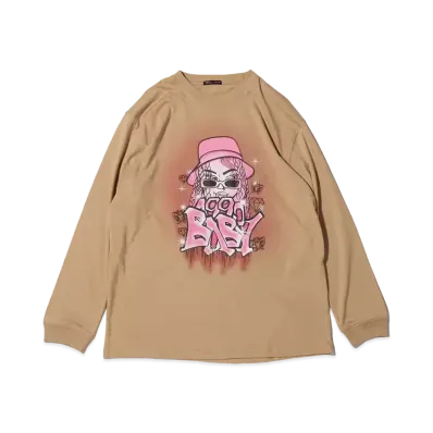 atmos pink x Riehata Graphic Art Ronty "Beige"