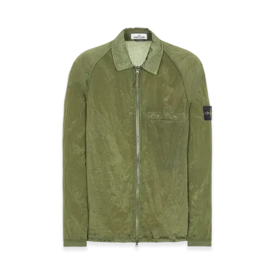 Stone Island 12321 Nylon Metal Garment Dyed Packable Overshirt - 22SS "Olive Green"