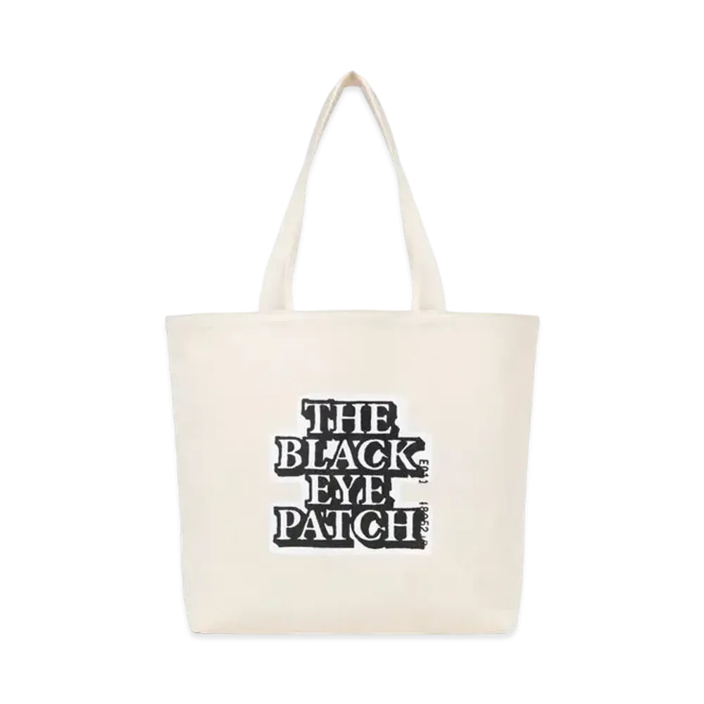 BlackEyePatch OG Label Tote Bag "Off White"