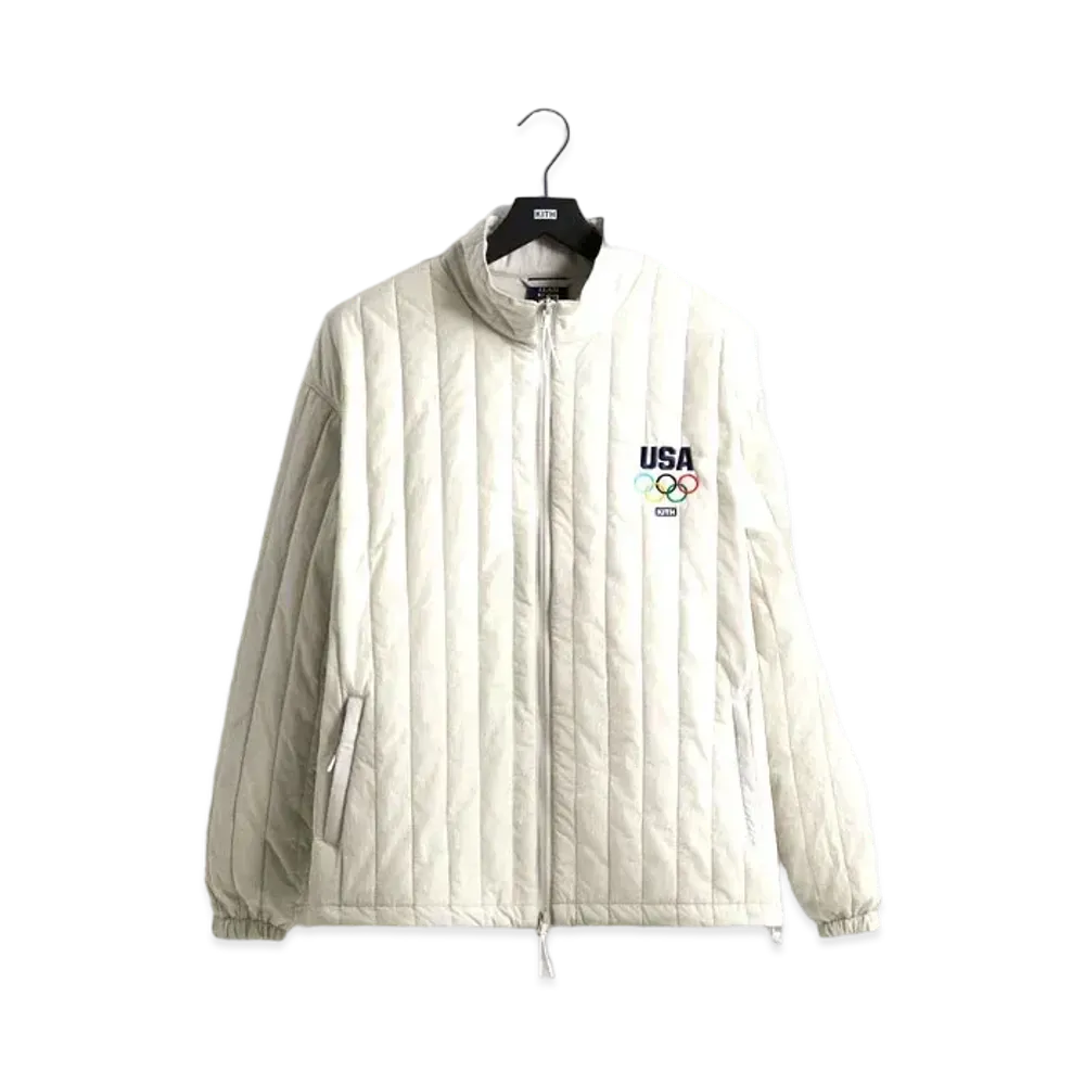 Kith x Team USA Olympic Quilted Track Jacket "Luster"