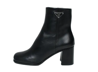 PRADA Women's Re-Nylon Triangle Logo Boots "Black"
