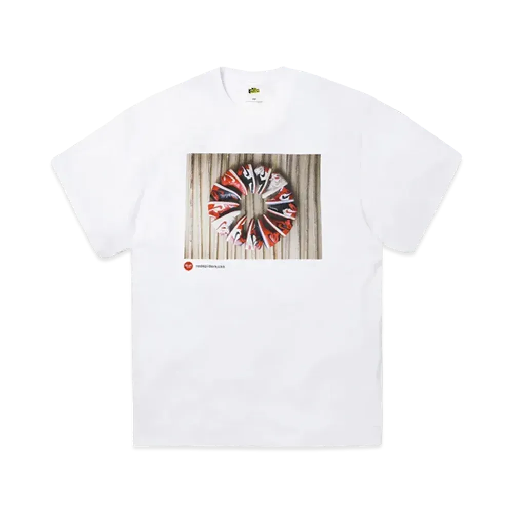 SNKRDUNK × THE NETWORK BUSINESS × RED SPIDER KICKS Tee AJ1 RED "WHITE"