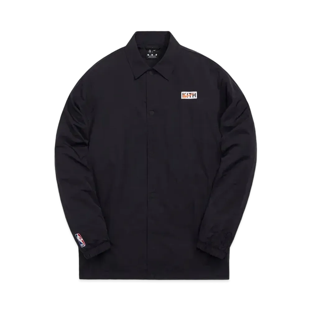 Kith x Nike x New York Knicks Coaches Jacket "Black"