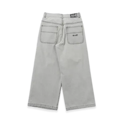 BLESS U BU Wash Baggy Denim "White"