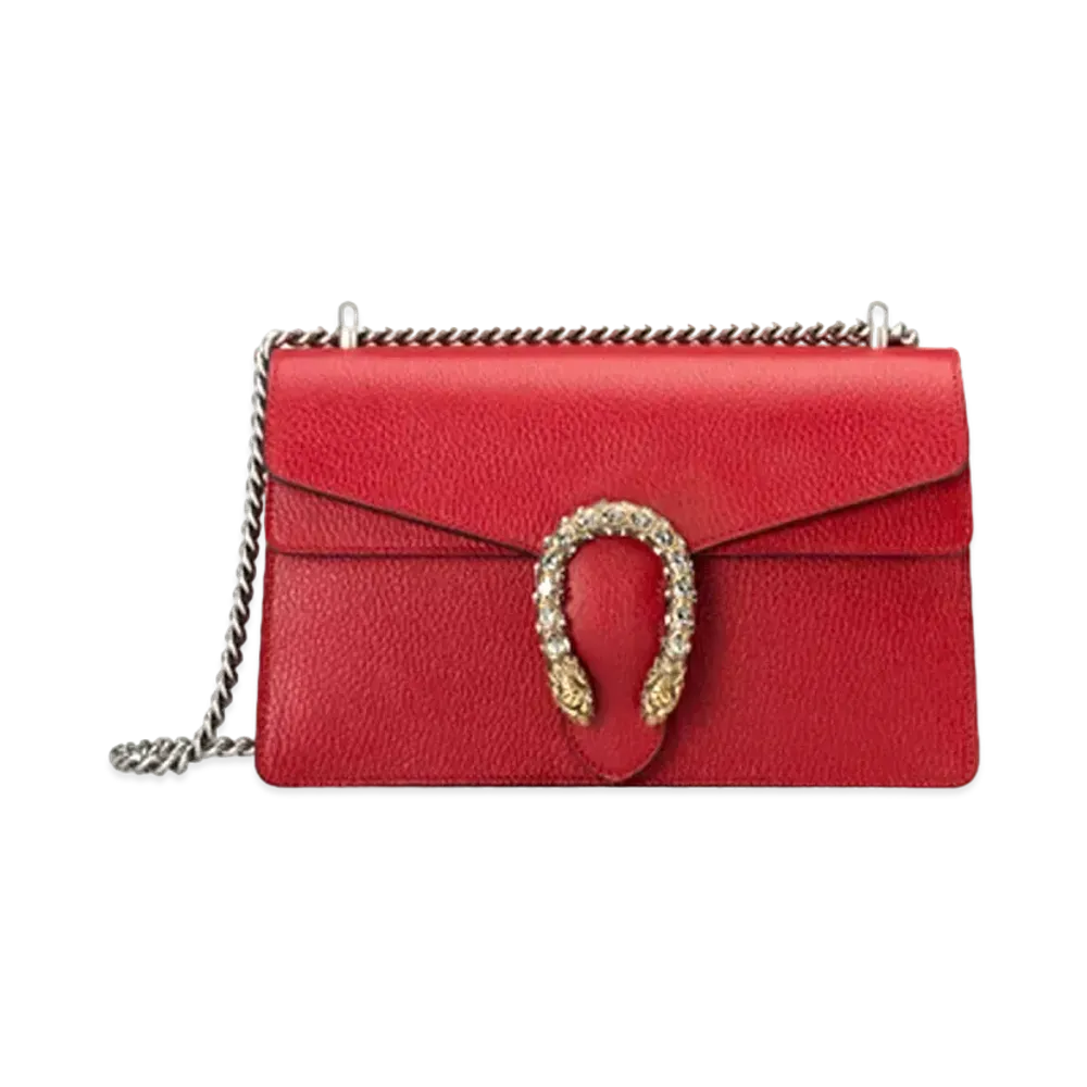 GUCCI Dionusose Leather Shoulder Bag "Hibiscycesled Leather"