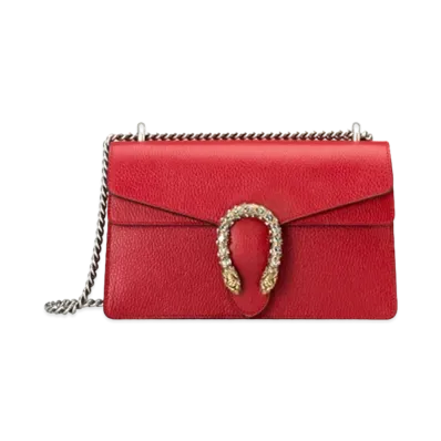 GUCCI Dionusose Leather Shoulder Bag "Hibiscycesled Leather"