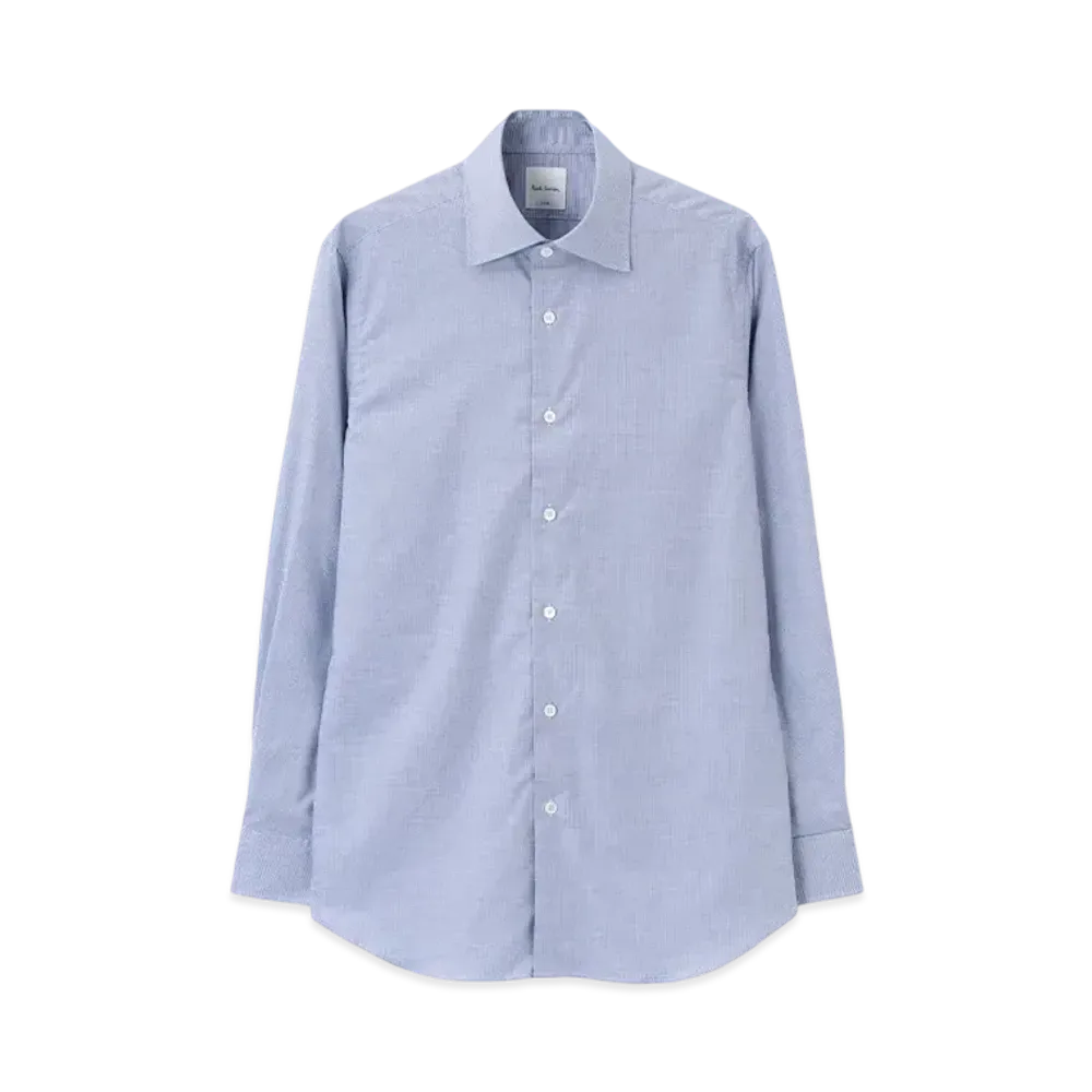 Paul Smith Houndstooth Dress Shirt "Blue"