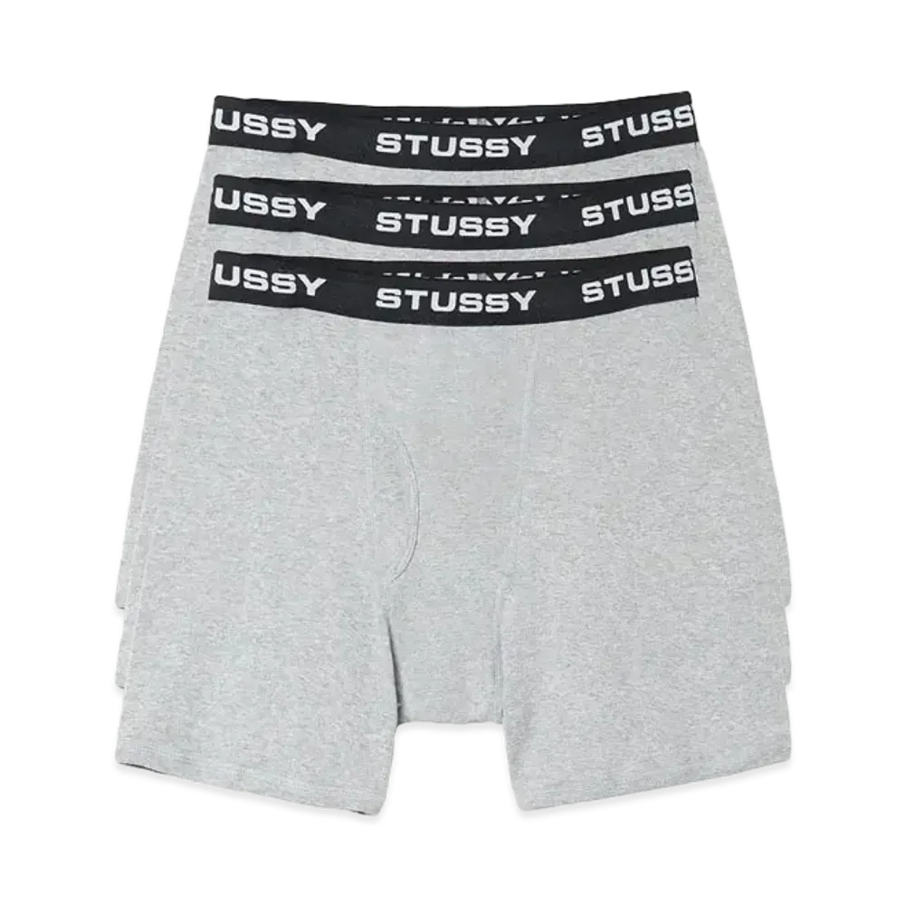 Stussy Boxer Briefs "Grey Heather"