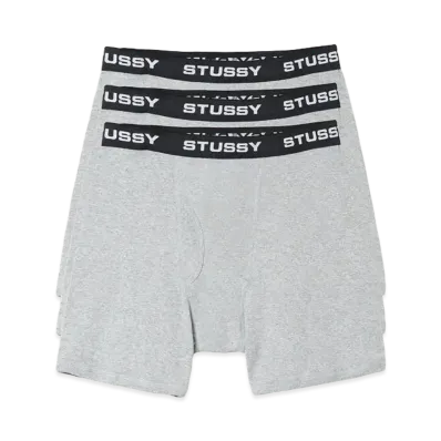 Stussy Boxer Briefs "Grey Heather"