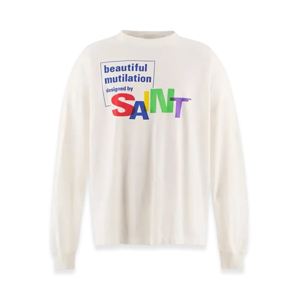SAINT Mxxxxxx LS Tee Beautiful Saint "White"