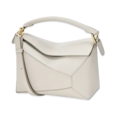 LOEWE Puzzle Edge Bag Small "Light Ghost"