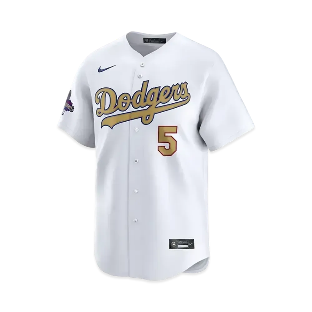 MLB Los Angeles Dodgers 2025 Gold Collection Men's Freddie Freeman Nike Limited Jersey "White"