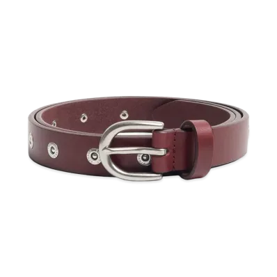 Stussy Rivet Stud Belt "Oxblood"