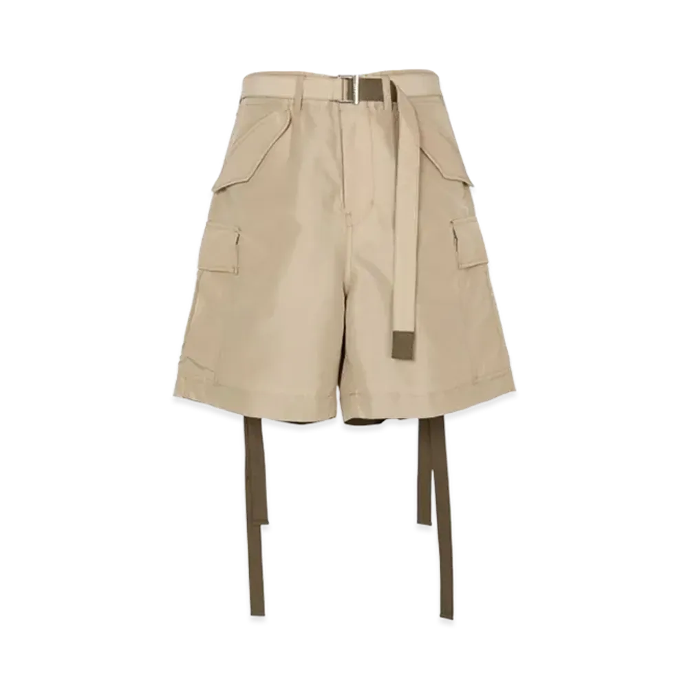sacai Nylon Twill Shorts "Beige"