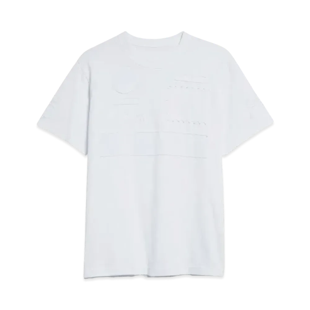 sacai x Mercedes AMG Patch Cotton & Nylon T-Shirt "White"