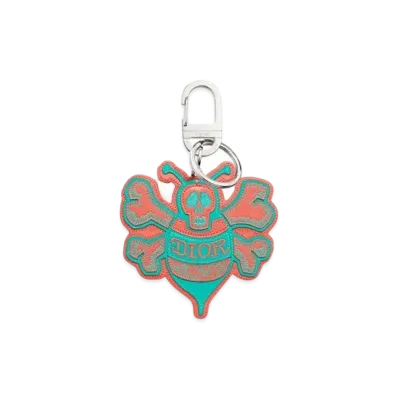 Dior x Shawn Stussy Bee Key Ring "Pink/Green"
