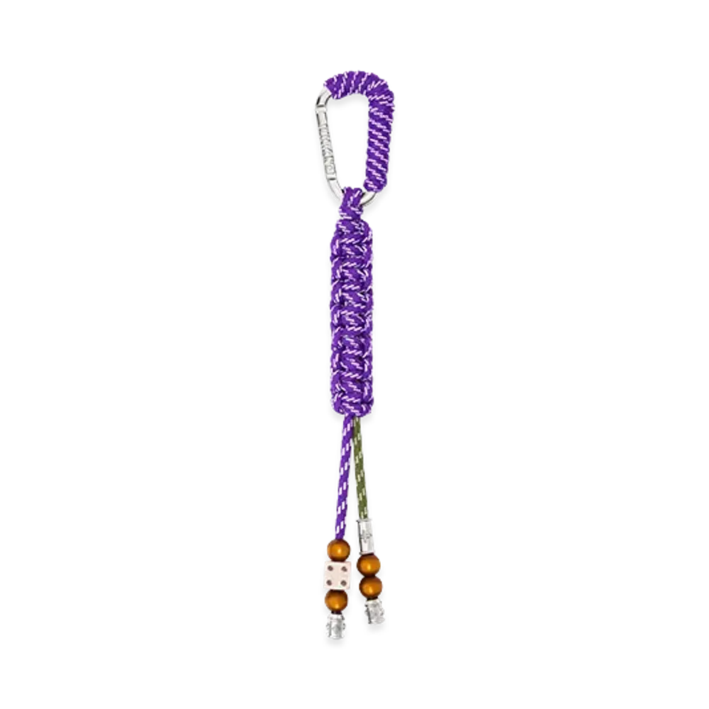 Louis Vuitton Bag Charm LV Mousqueton "Khaki, Purple"