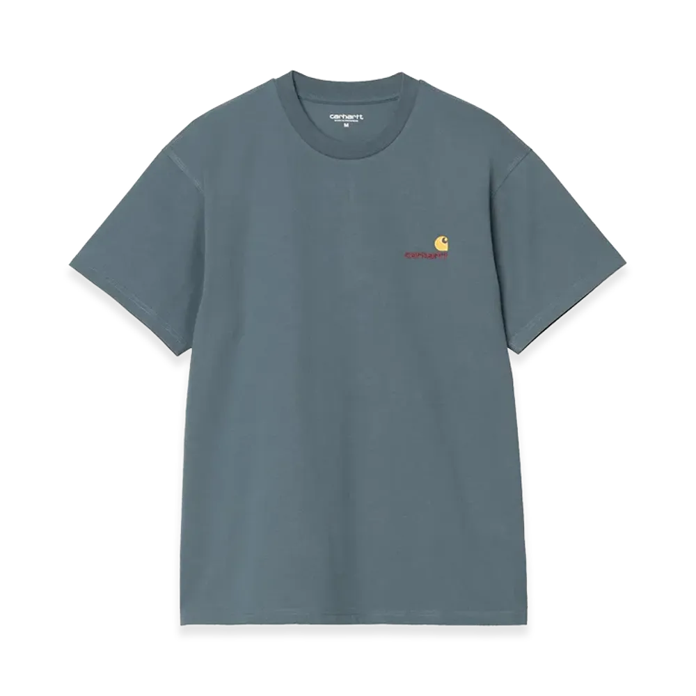 Carhartt WIP S/S American Script T-Shirt "Office Blue"