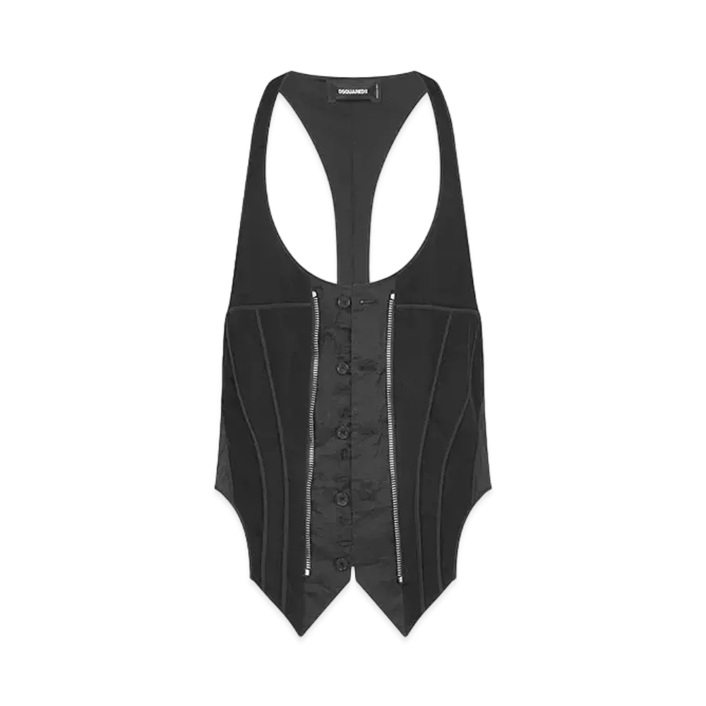 Dsquared2 Icon Zipped Gilet "Black"