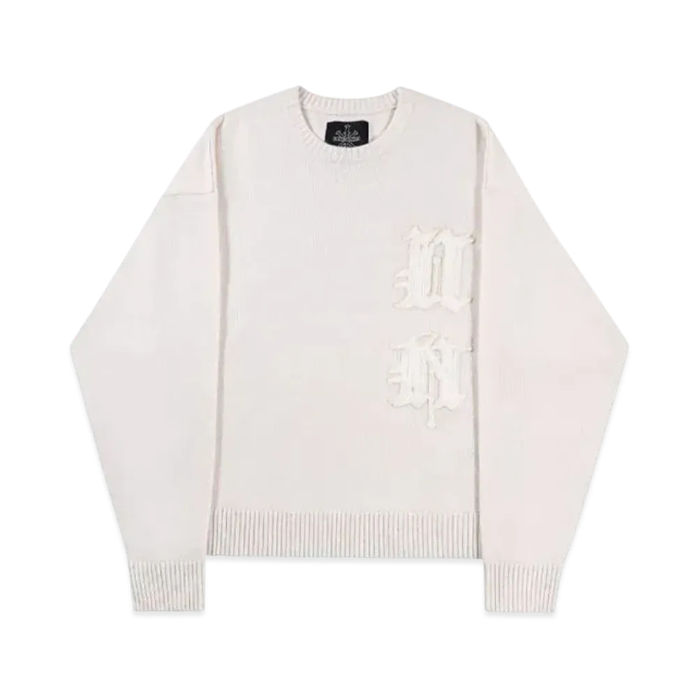 Unknown London Signature Knit Crew "Cream"