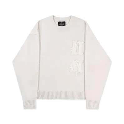 Unknown London Signature Knit Crew "Cream"
