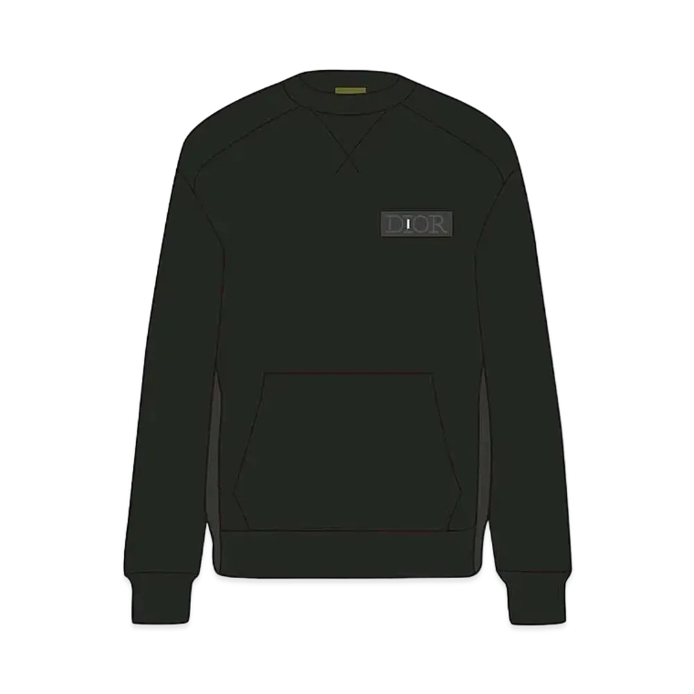 Dior x Sacai Sweatshirt Cotton Fleece "Black"