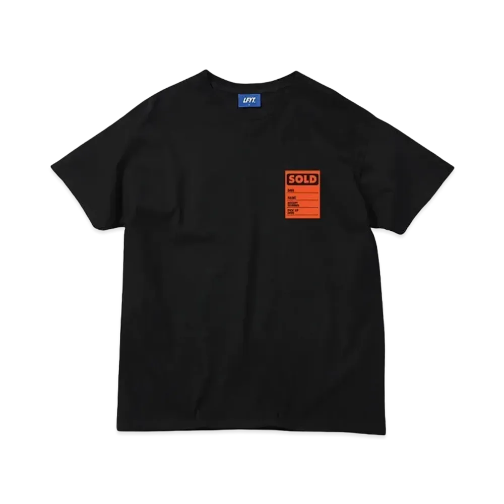 LFYT THROWBACK SOLD TAG TEE LE "BLACK"
