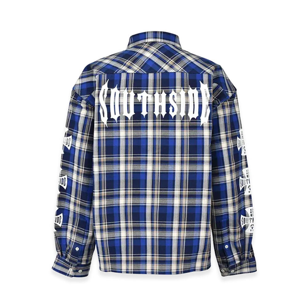 BREATH Southside Cross Check Shirt "Blue"