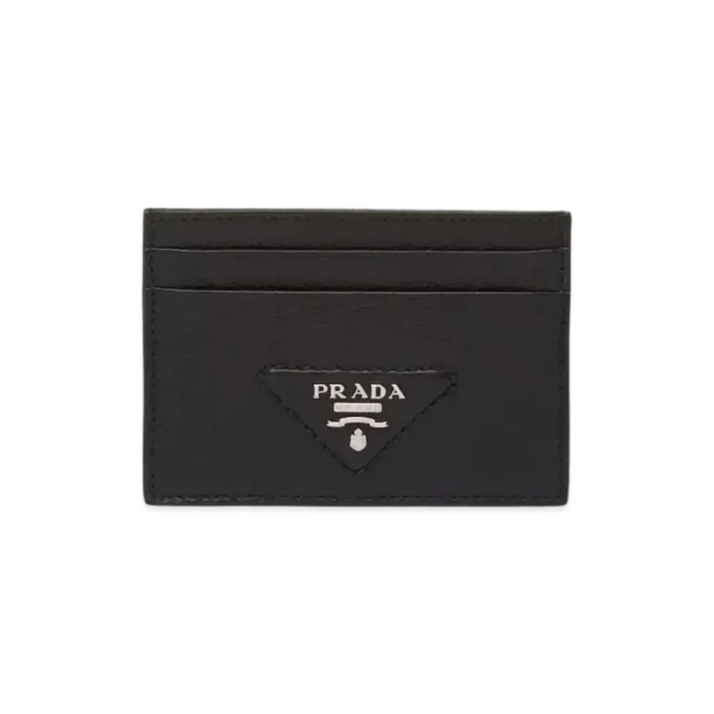 PRADA Leather Card Holder "Black"