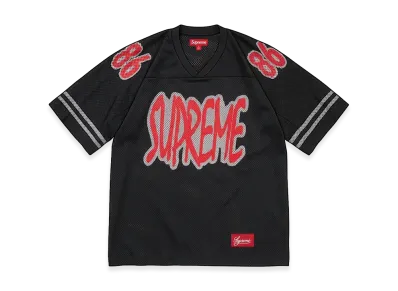 Supreme Reflective Football Jersey "Black"