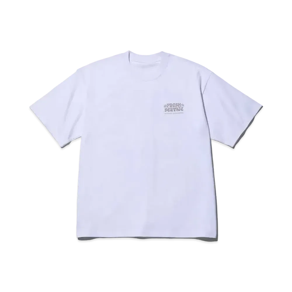 FreshService Corporate Printed S/S Tee On Lines "Greige"
