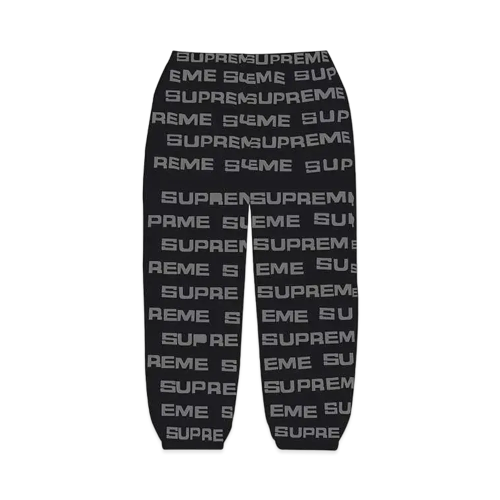 Supreme Logo Ripstop Track Pant "Black"