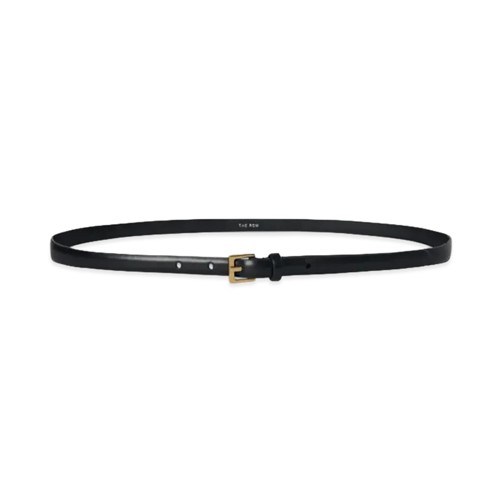 The Row Women's City Leather Belt "Black"