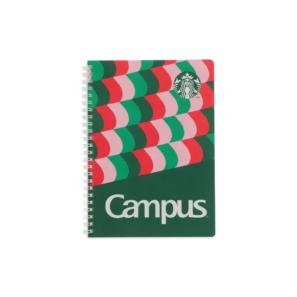 STARBUCKS Holidays 2024 Campus Ring Notebook "Greeb"