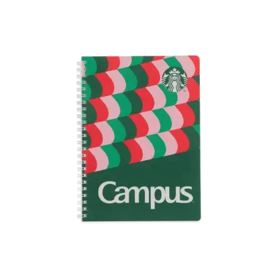 STARBUCKS Holidays 2024 Campus Ring Notebook "Greeb"