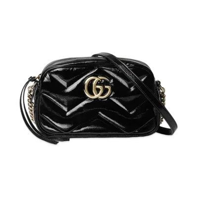 GUCCI GG Marmont Small Shoulder Bag "Black"