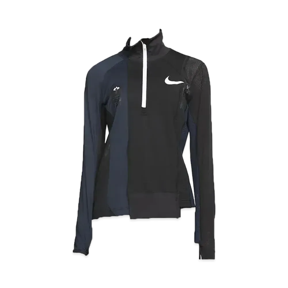 Nike x Sacai Women's Half Zip Running Jacket "Black"