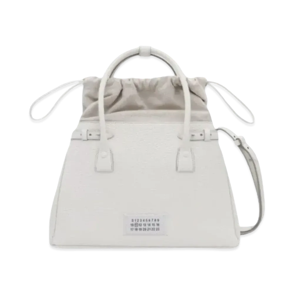 Maison Margiela 5AC Medium Drawstring Shoulder Bag "Ivory"
