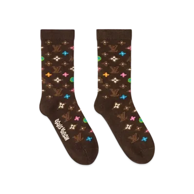 Tyler, The Creator x Louis Vuitton Monogram Craggy Socks "Brown"