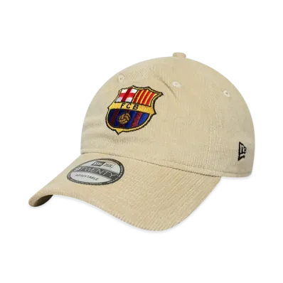 NEW ERA x FC Barcelona 9TWENTY Logo Corduroy "Stone"