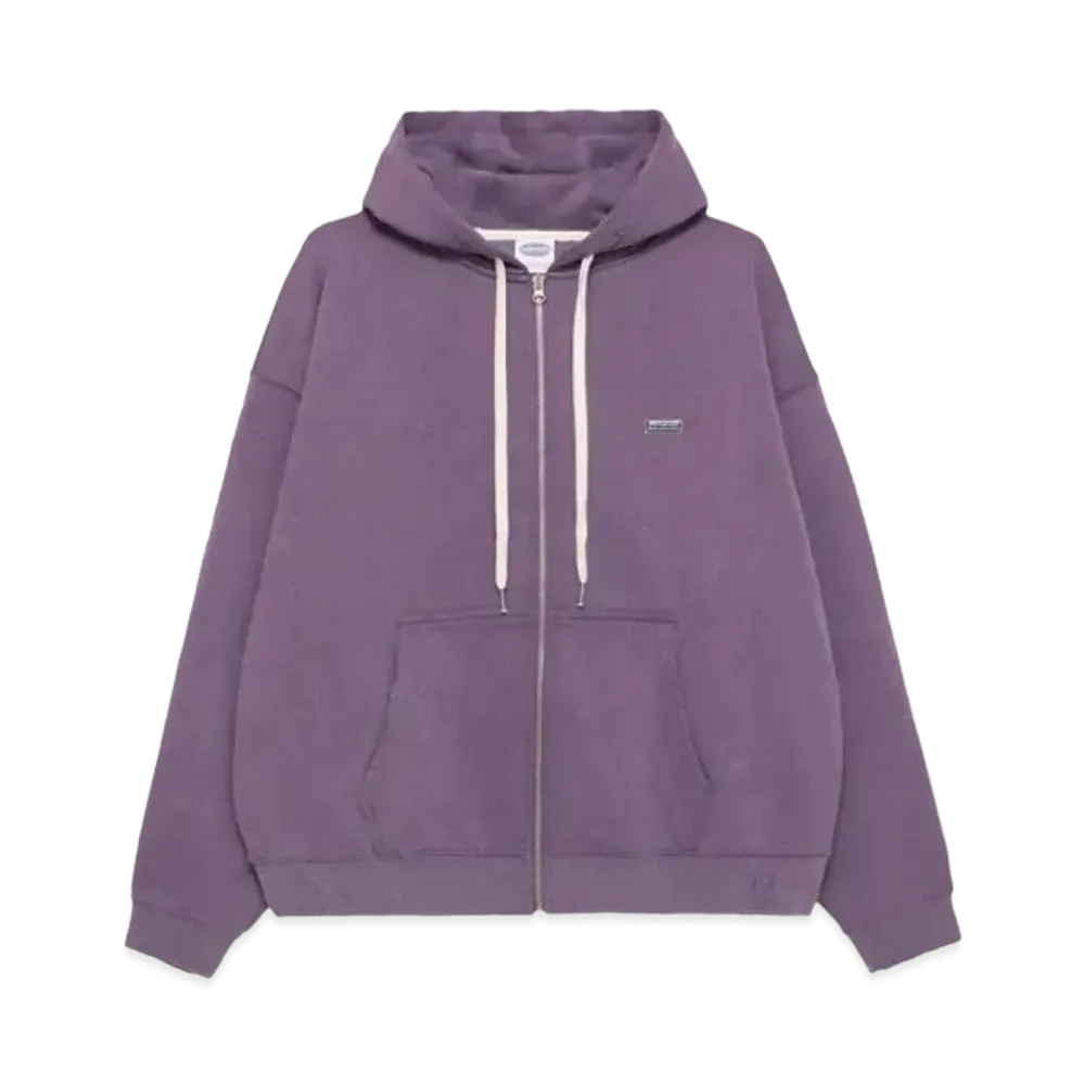 Paragraph Logo Badge Zip Hoodie "Purple"