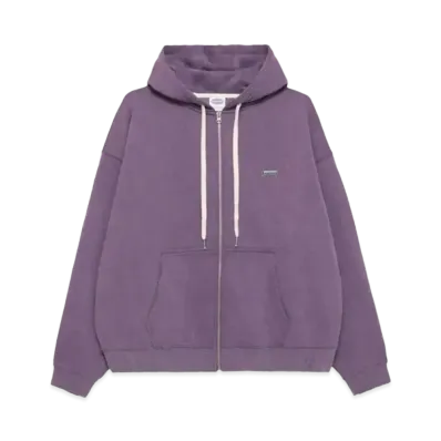 Paragraph Logo Badge Zip Hoodie "Purple"