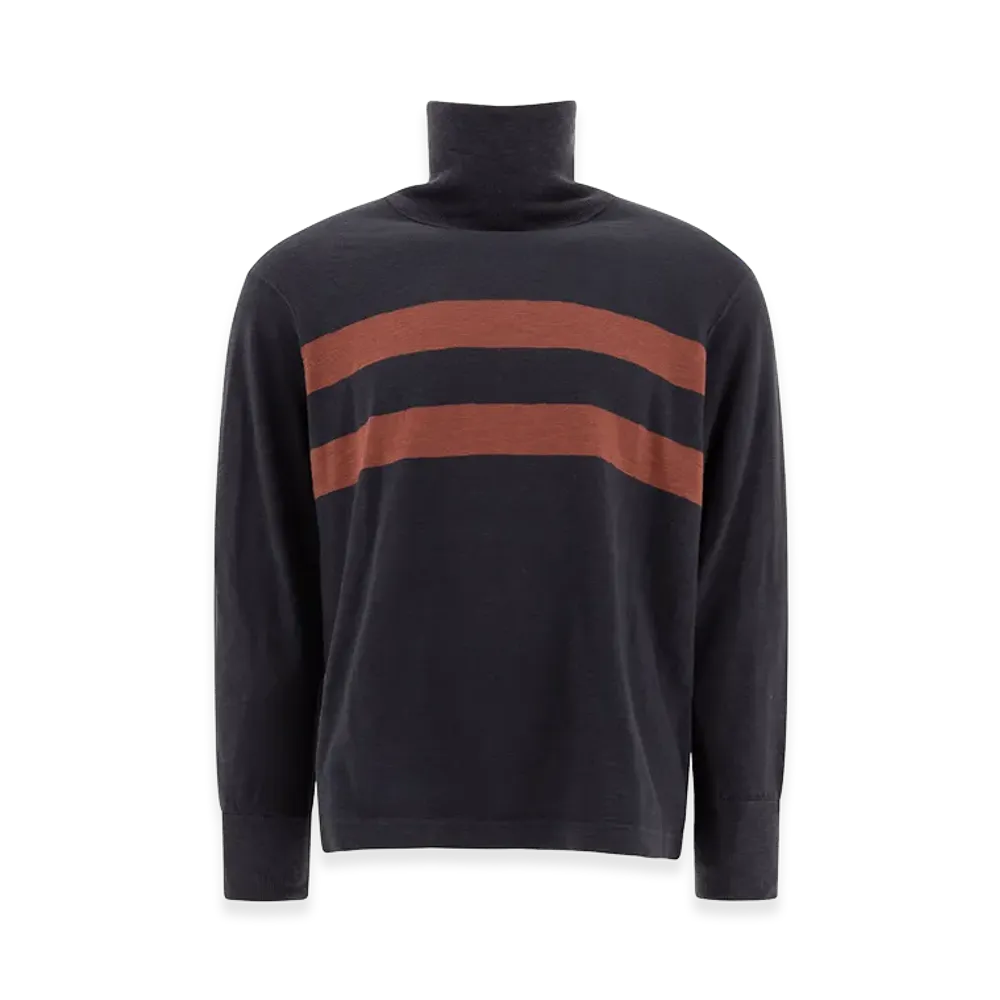 RRL Cotton Turtleneck Sweater "Navy Blue"