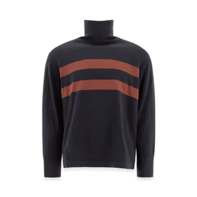 RRL Cotton Turtleneck Sweater "Navy Blue"