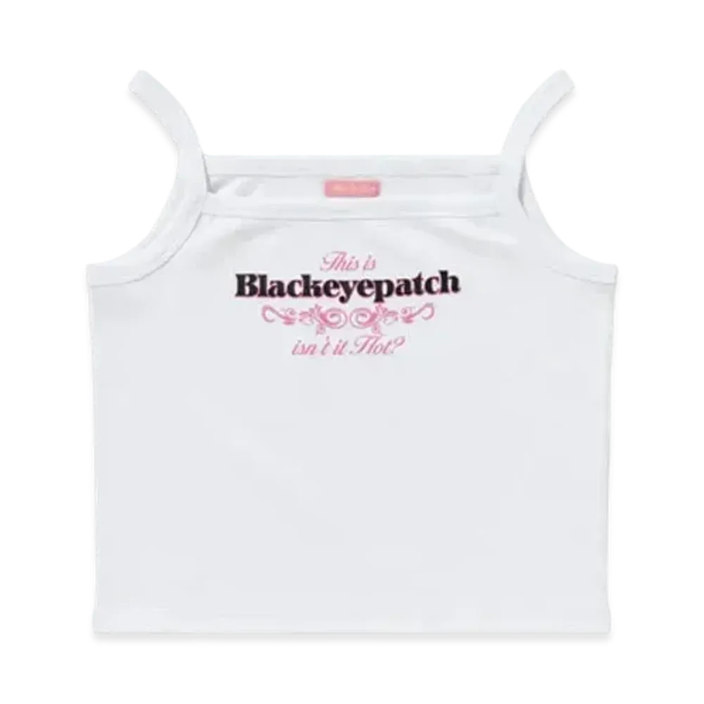 Blackeyepatch This Is BEP Cropped Camisole "White"