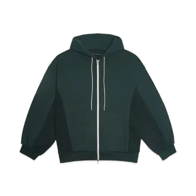 my beautiful landlet TIGHT TENION FLEECY FABRIC ZIP HOODIE"GRN"
