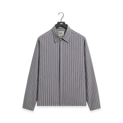 Kith &Kin Striped Poplin Nico Shirt "Chasm"
