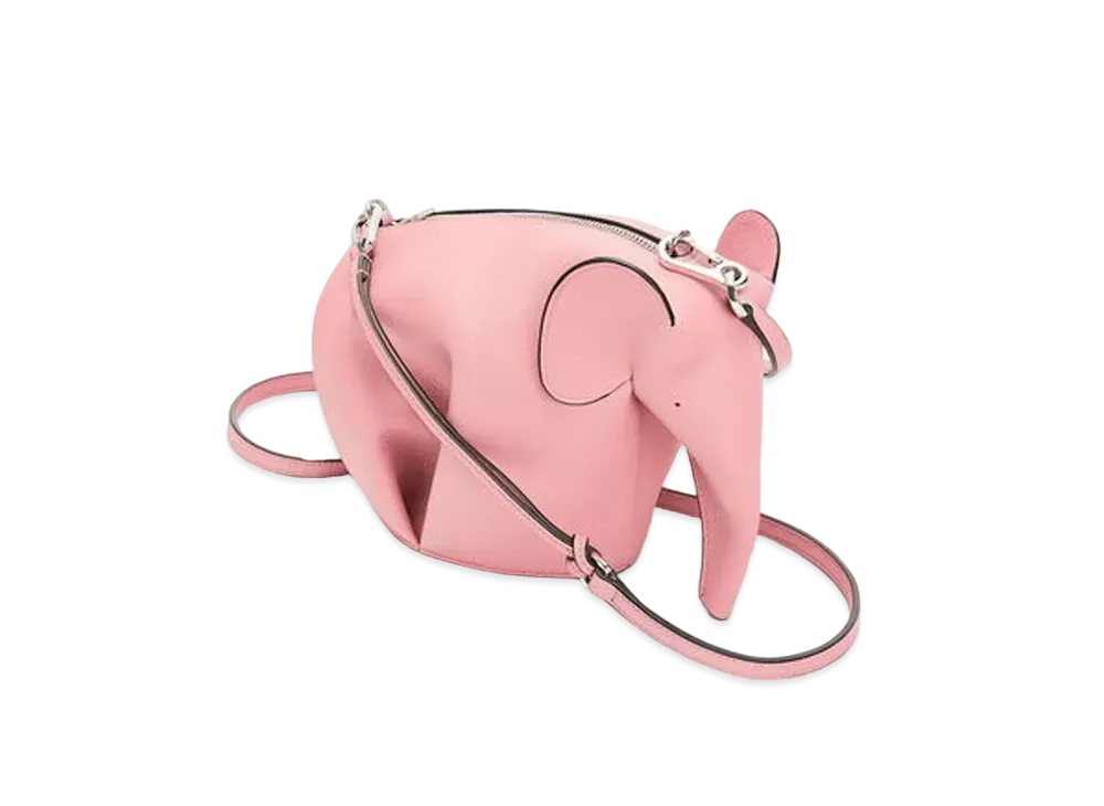 LOEWE Mini Elephant Bag In Classic Calfskin "Candy"