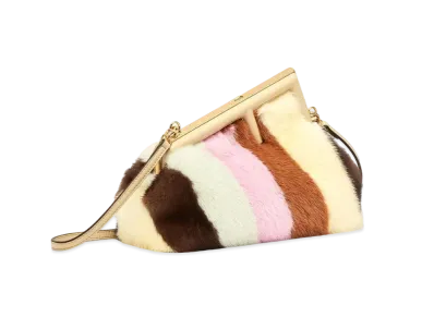 FENDI Fendi First Small Mink Bag Inlay "Multicolor"
